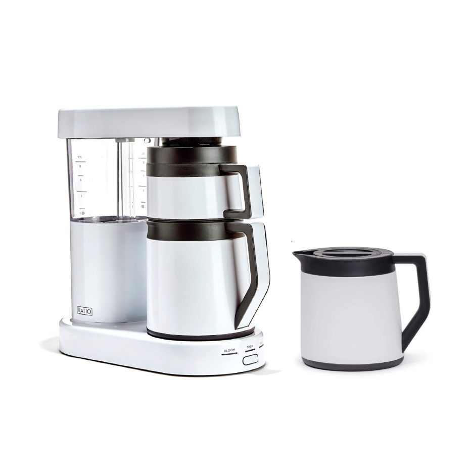Ratio Six Coffee Maker, White - Bundle